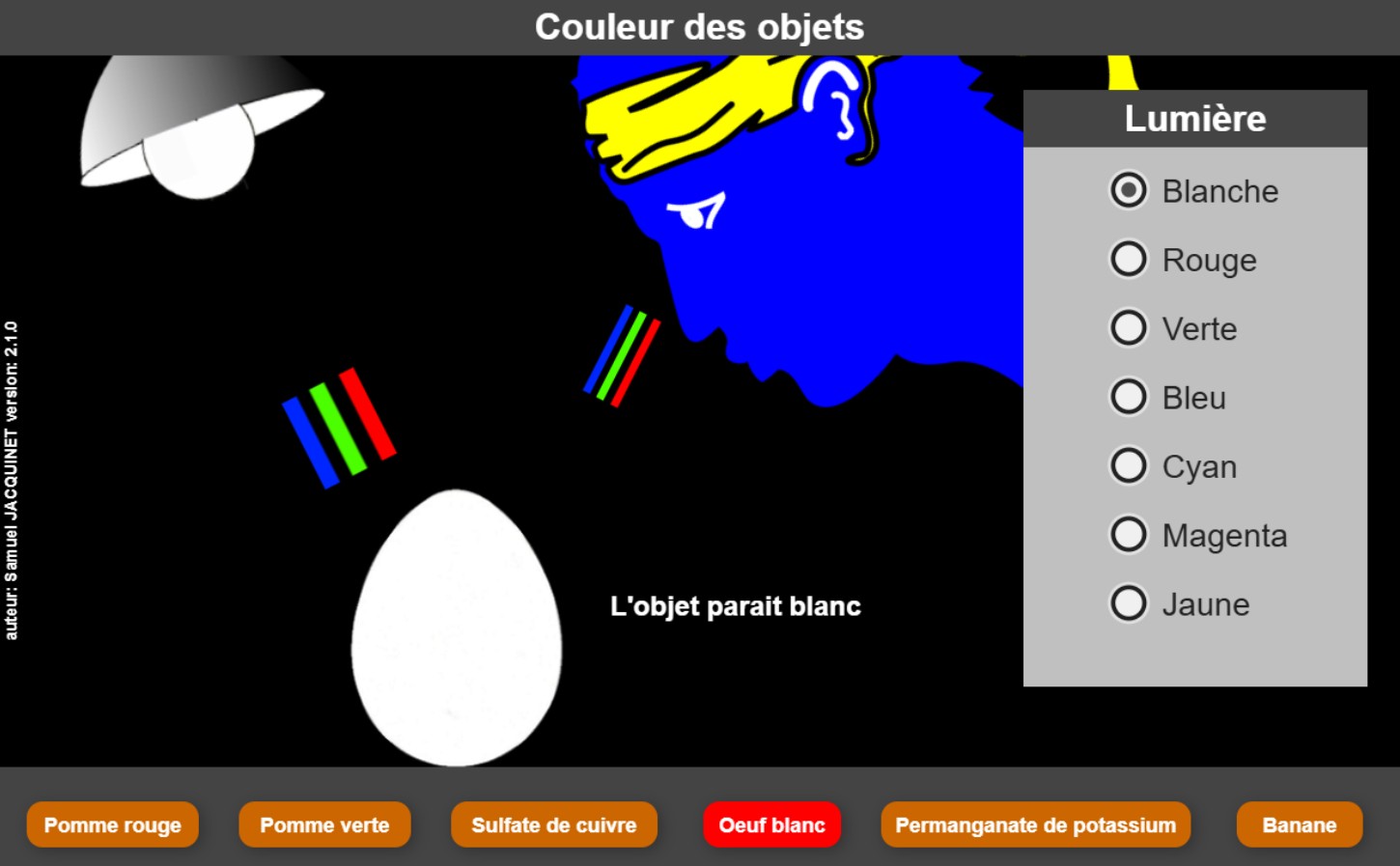 couleur des objets